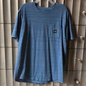 Under Armour blue tee with pocket, men’s XXL